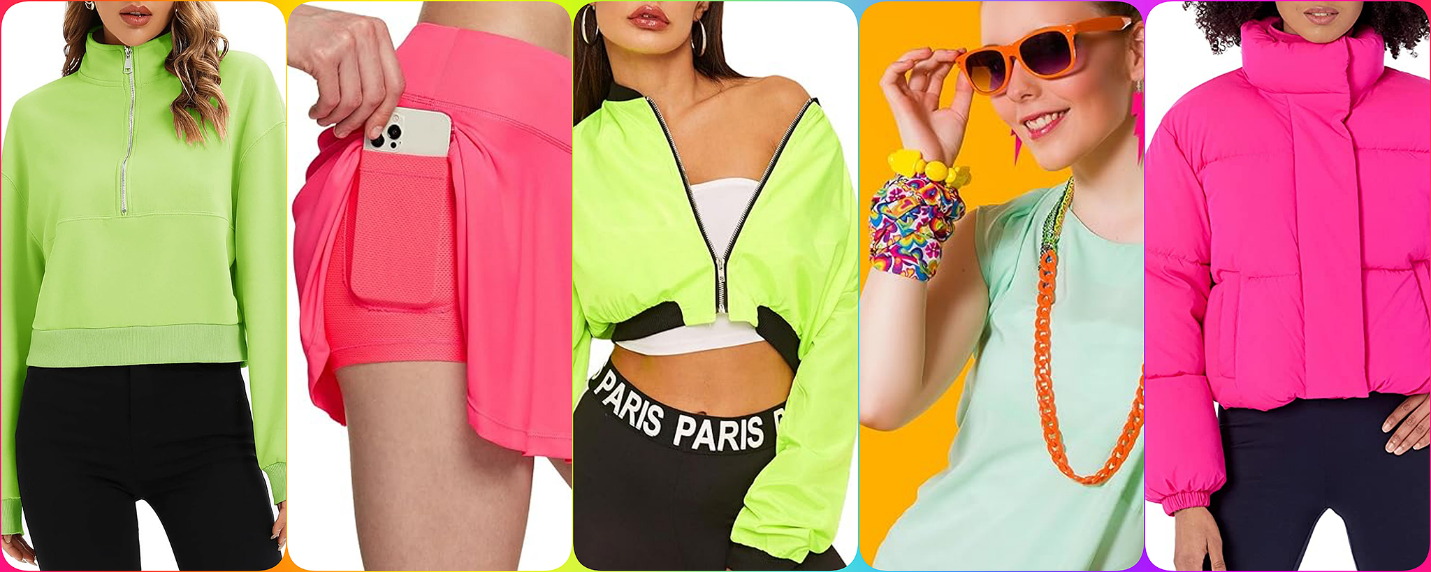 Key Elements of 80s Neon Fashion